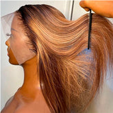 Perruque Brésilienne Straight Hair HD Lace Highlight 4/27