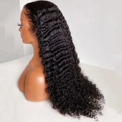 Perruque Brésilienne Deep Wave HD Lace  – Cheveux Humains 100 %